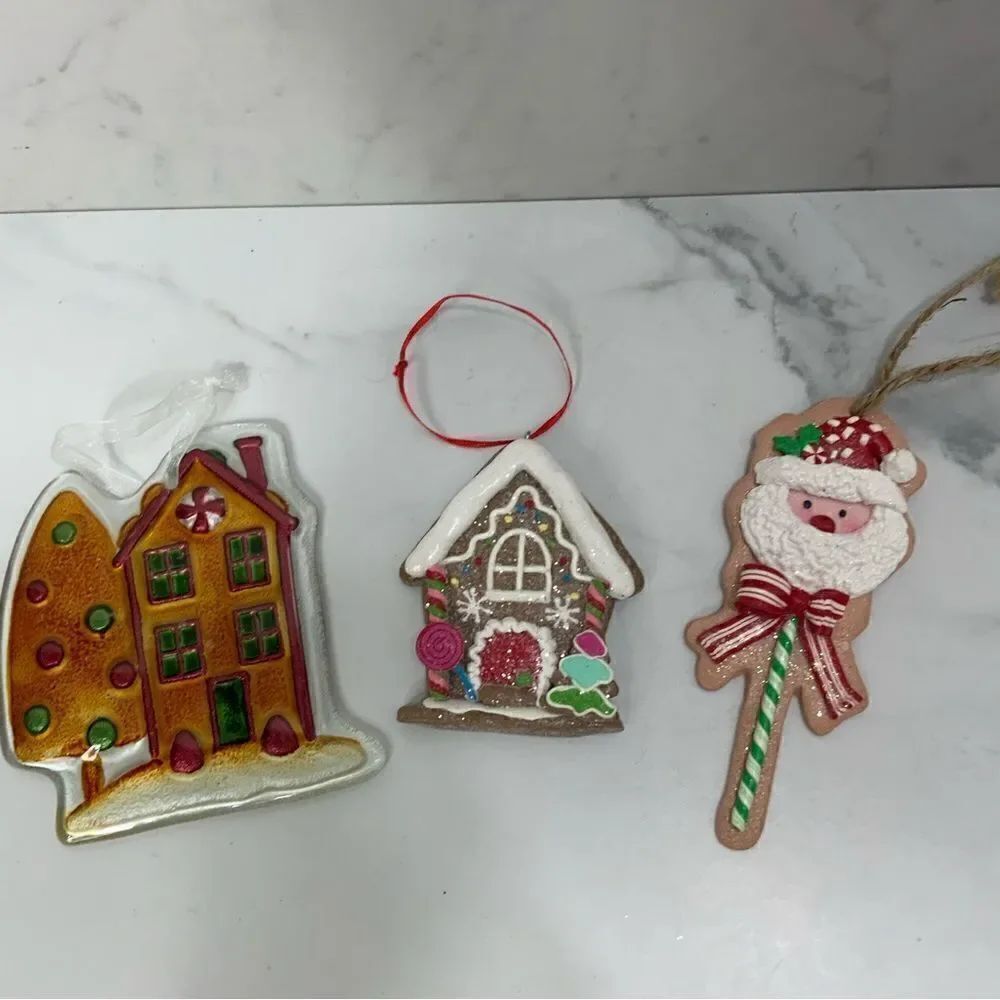 Lot of 3 Christmas Tree Ornaments